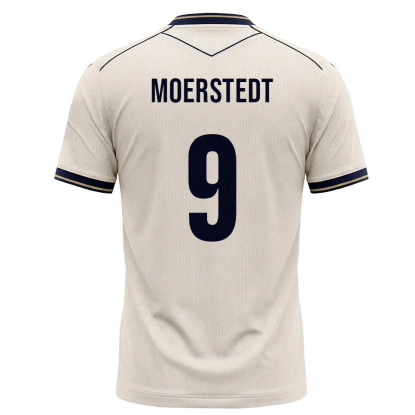 Danxen Dětské Max Moerstedt #9 Bílá Modrá S Nádechem Daleko Hráčské Dresy 2026/27 Dres