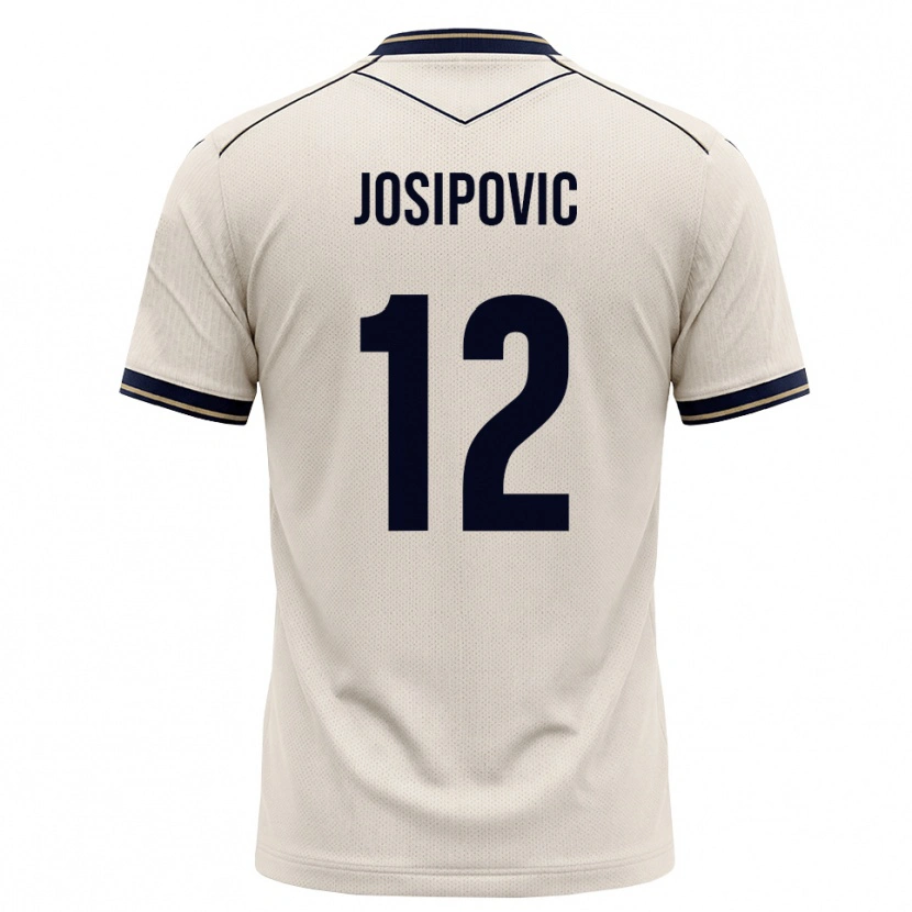 Danxen Dětské Mihael Josipovic #12 Bílá Modrá S Nádechem Daleko Hráčské Dresy 2026/27 Dres