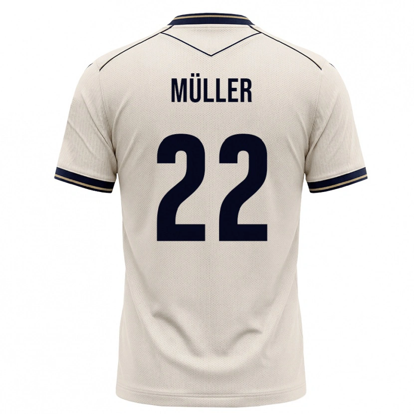 Danxen Dětské Tim Müller #22 Bílá Modrá S Nádechem Daleko Hráčské Dresy 2026/27 Dres