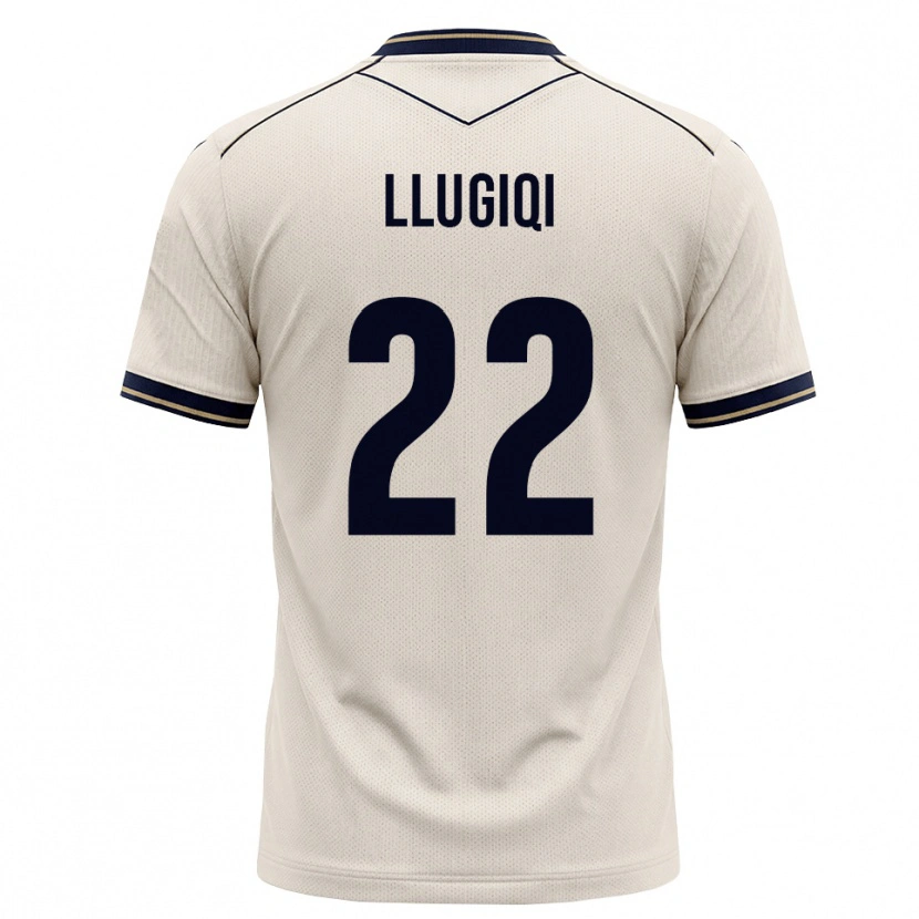 Danxen Dětské Arian Llugiqi #22 Bílá Modrá S Nádechem Daleko Hráčské Dresy 2026/27 Dres
