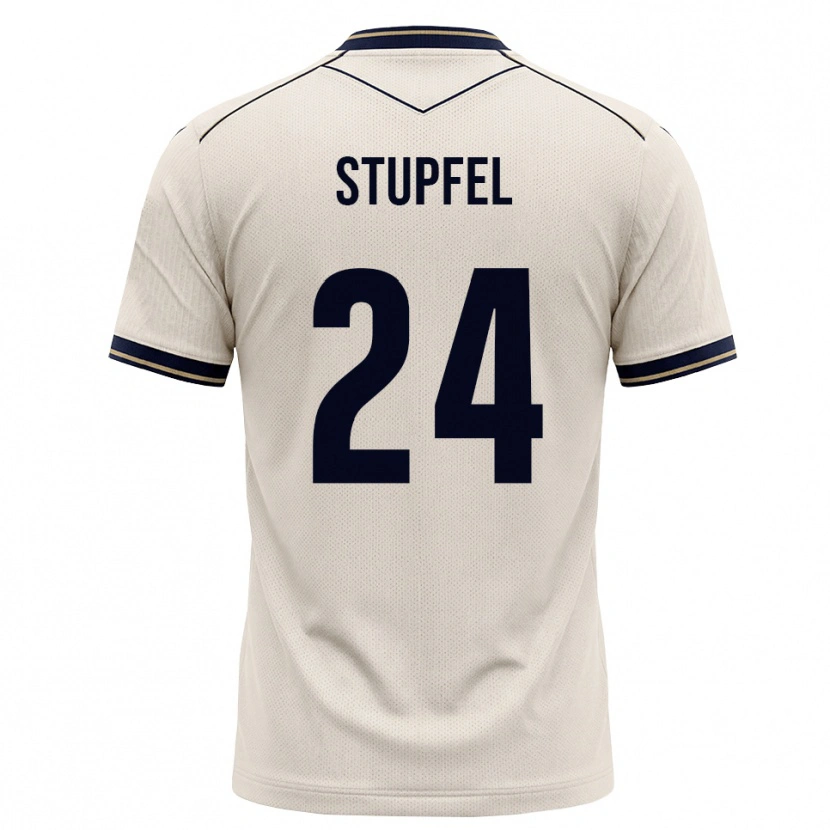 Danxen Dětské Janis Stupfel #24 Bílá Modrá S Nádechem Daleko Hráčské Dresy 2026/27 Dres