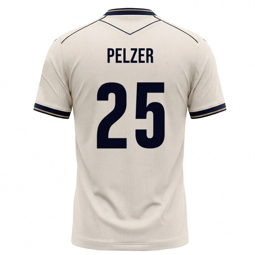 Danxen Dětské Gianluca Pelzer #25 Bílá Modrá S Nádechem Daleko Hráčské Dresy 2026/27 Dres