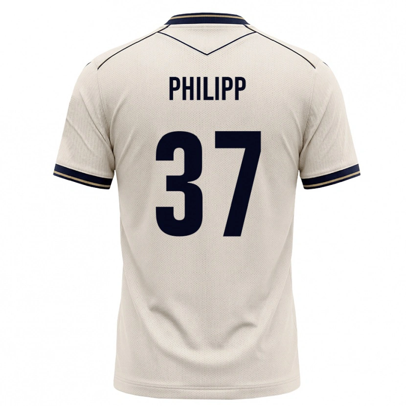 Danxen Dětské Luca Philipp #37 Bílá Modrá S Nádechem Daleko Hráčské Dresy 2026/27 Dres