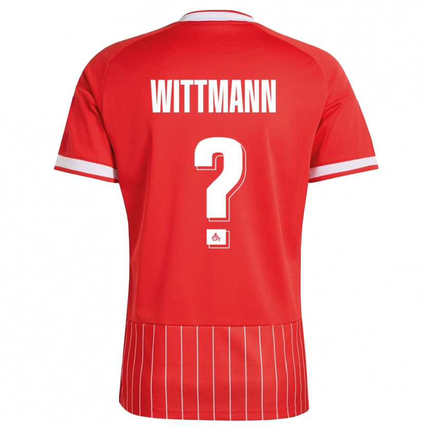Danxen Dětské Eyk Wittmann #0 Červená Bílá Zelená Daleko Hráčské Dresy 2026/27 Dres