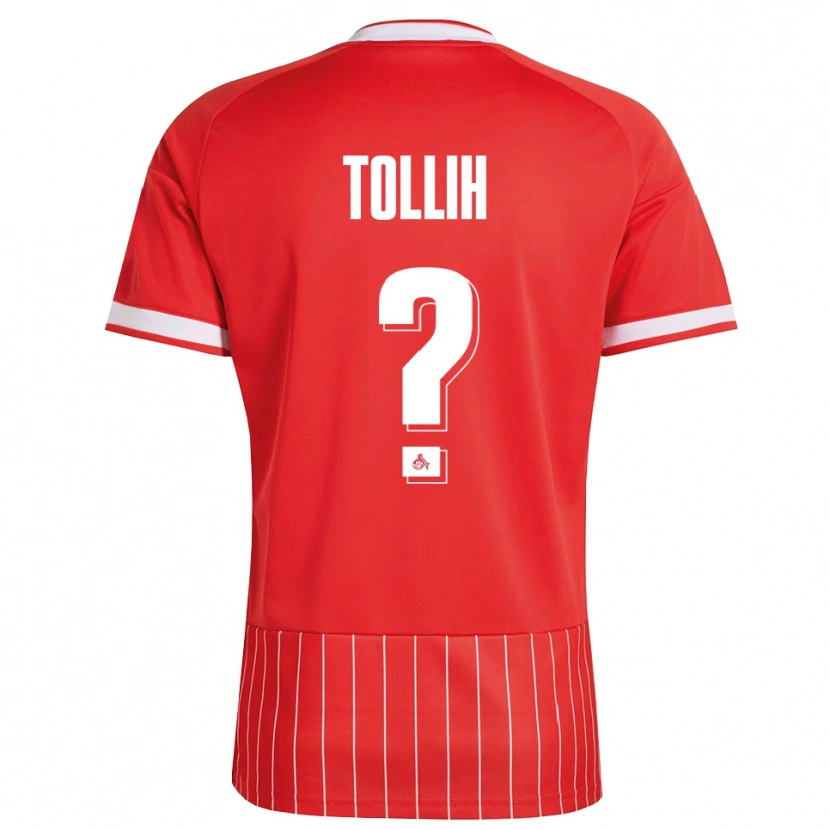Danxen Dětské Yassin Tollih #0 Červená Bílá Zelená Daleko Hráčské Dresy 2026/27 Dres