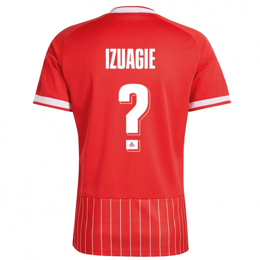 Danxen Dětské Isaiah Izuagie #0 Červená Bílá Zelená Daleko Hráčské Dresy 2026/27 Dres