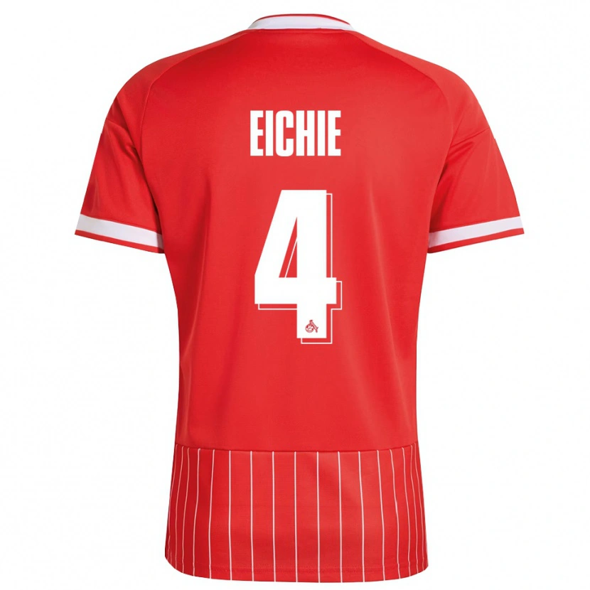 Danxen Dětské David Eichie #4 Červená Bílá Zelená Daleko Hráčské Dresy 2026/27 Dres