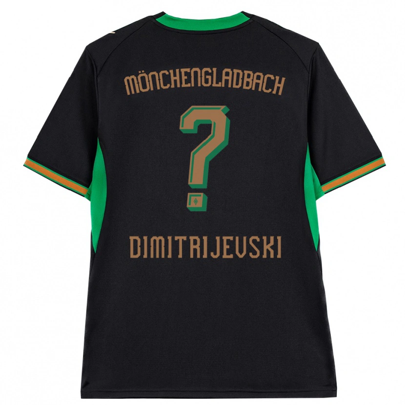 Danxen Dětské Maximilian Dimitrijevski #0 Černá Oranžová Zelená Hnědá Daleko Hráčské Dresy 2026/27 Dres