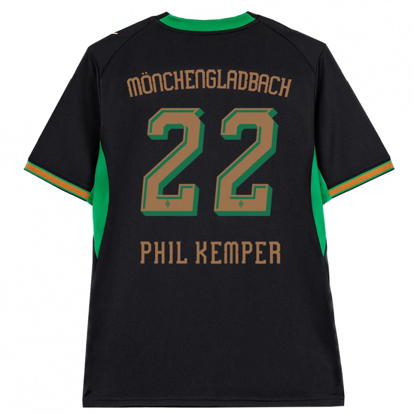 Danxen Dětské Phil Kemper #22 Černá Oranžová Zelená Hnědá Daleko Hráčské Dresy 2026/27 Dres
