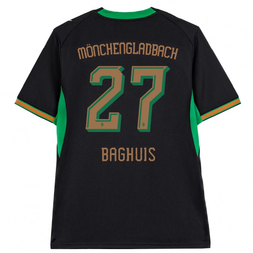 Danxen Dětské Chantal Baghuis #27 Černá Oranžová Zelená Hnědá Daleko Hráčské Dresy 2026/27 Dres