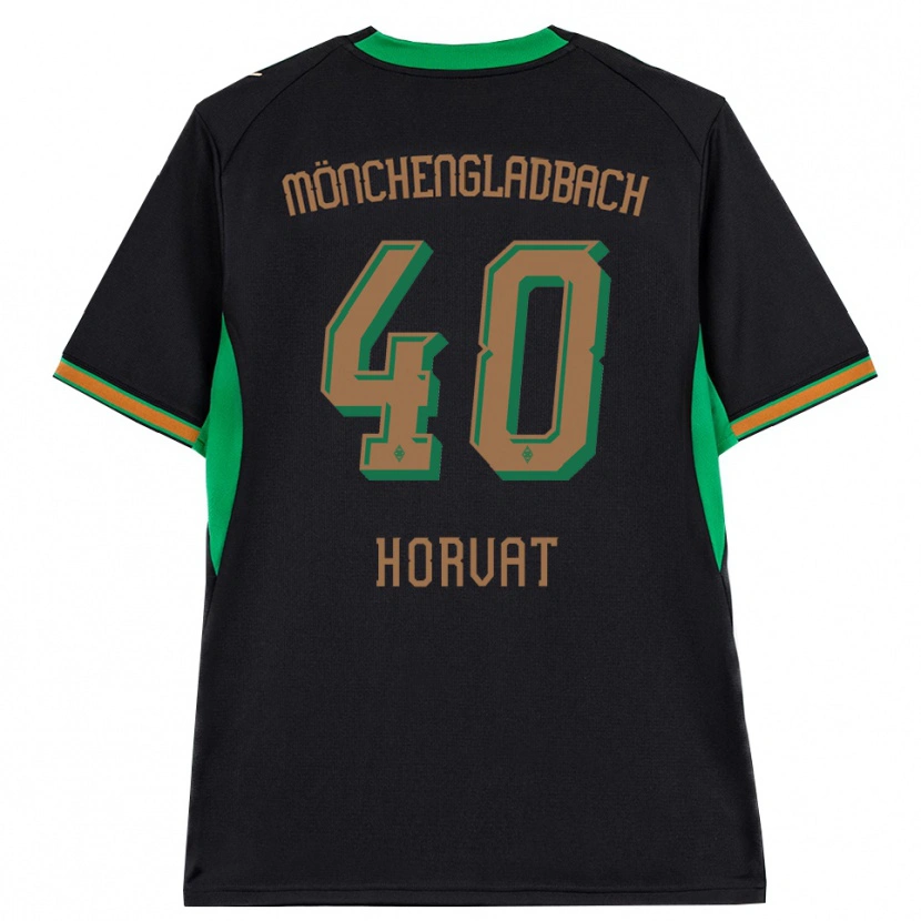 Danxen Dětské Niko Horvat #40 Černá Oranžová Zelená Hnědá Daleko Hráčské Dresy 2026/27 Dres