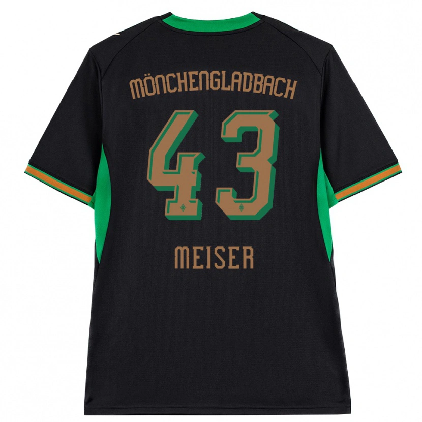 Danxen Dětské Tyler Meiser #43 Černá Oranžová Zelená Hnědá Daleko Hráčské Dresy 2026/27 Dres