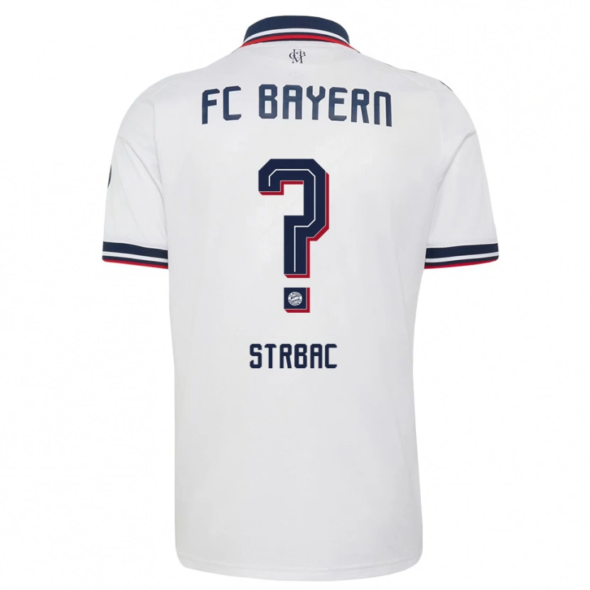 Danxen Dětské Dominik Strbac #0 Šedá Bílá Červená Daleko Hráčské Dresy 2026/27 Dres