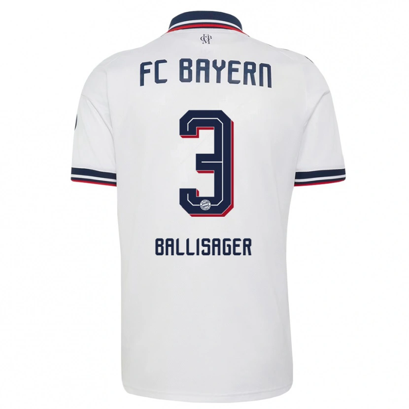 Danxen Dětské Stine Ballisager #3 Šedá Bílá Červená Daleko Hráčské Dresy 2026/27 Dres