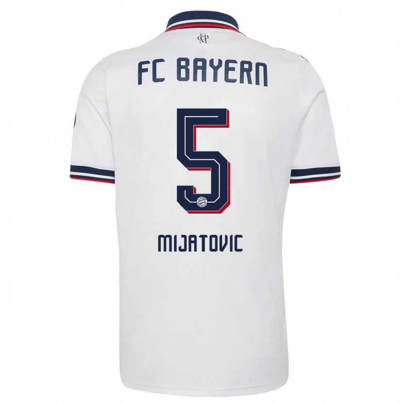 Danxen Dětské Roko Mijatovic #5 Šedá Bílá Červená Daleko Hráčské Dresy 2026/27 Dres