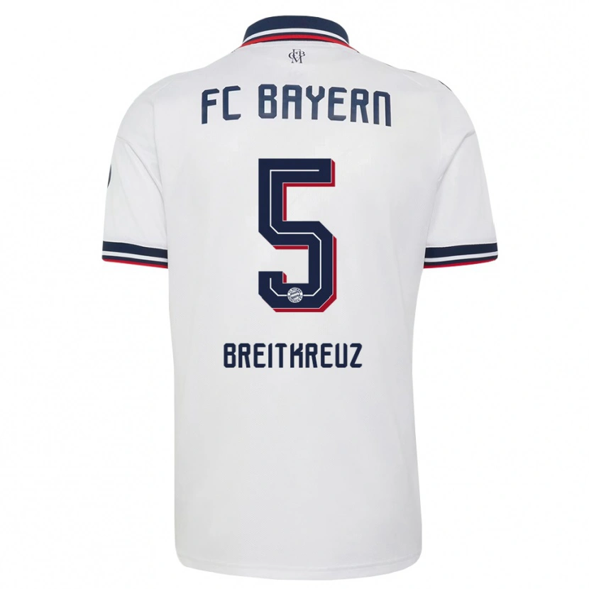 Danxen Dětské Steve Breitkreuz #5 Šedá Bílá Červená Daleko Hráčské Dresy 2026/27 Dres