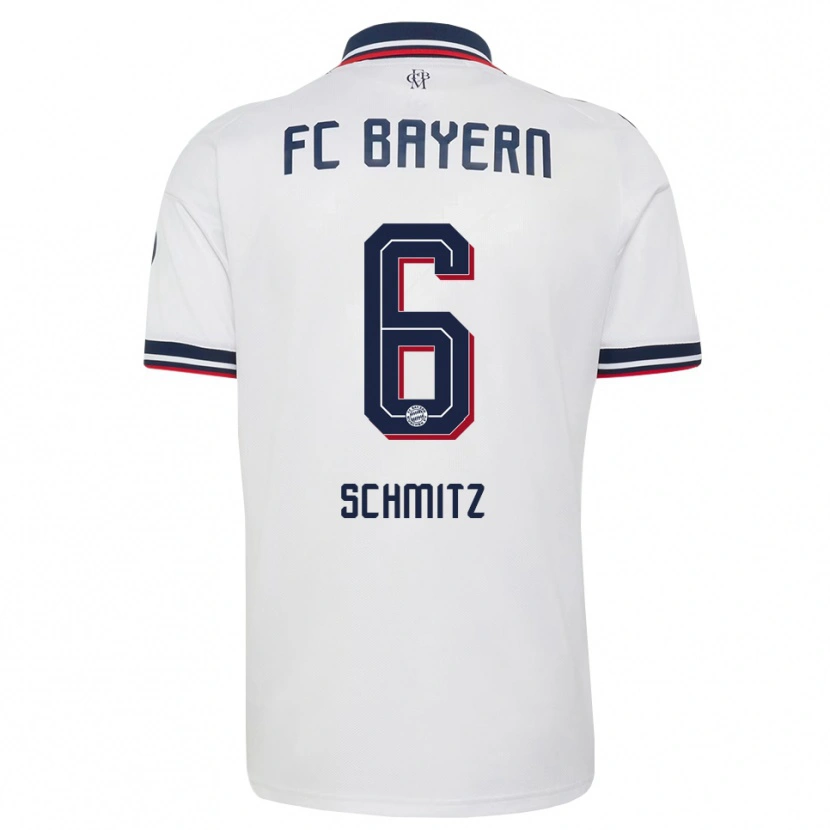 Danxen Dětské Benno Schmitz #6 Šedá Bílá Červená Daleko Hráčské Dresy 2026/27 Dres