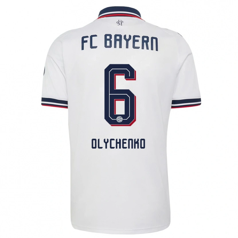 Danxen Dětské Bogdan Olychenko #6 Šedá Bílá Červená Daleko Hráčské Dresy 2026/27 Dres
