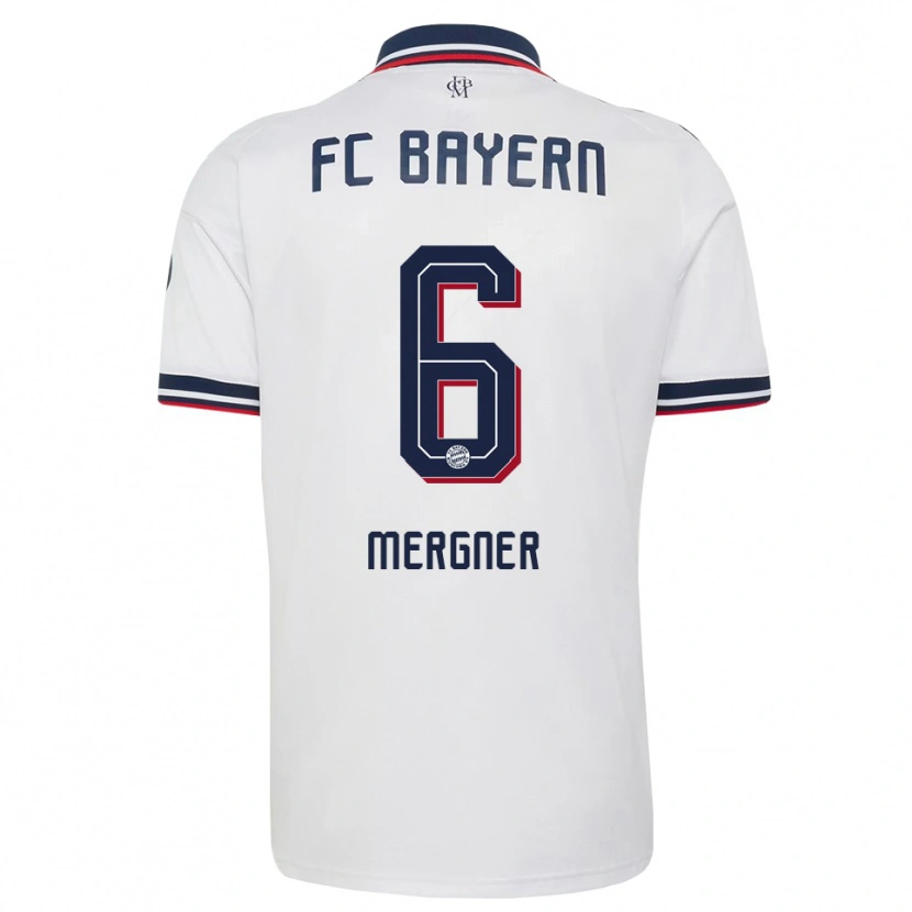 Danxen Dětské Max Mergner #6 Šedá Bílá Červená Daleko Hráčské Dresy 2026/27 Dres