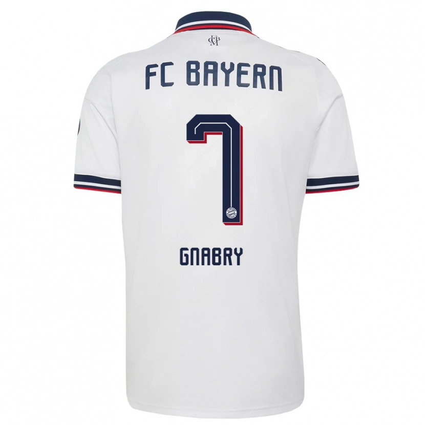 Danxen Dětské Serge Gnabry #7 Šedá Bílá Červená Daleko Hráčské Dresy 2026/27 Dres