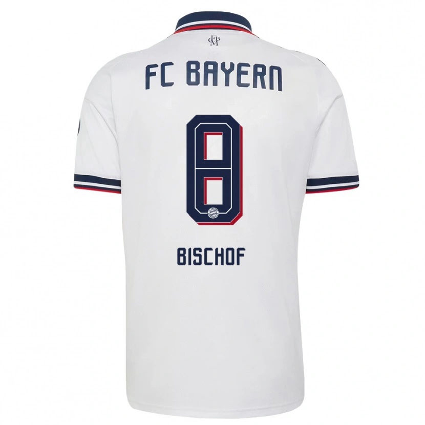 Danxen Dětské Tom Bischof #8 Šedá Bílá Červená Daleko Hráčské Dresy 2026/27 Dres