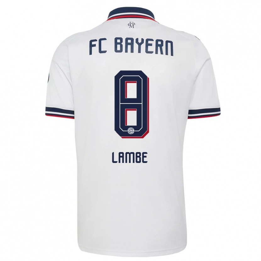 Danxen Dětské Allen Junior Lambé #8 Šedá Bílá Červená Daleko Hráčské Dresy 2026/27 Dres