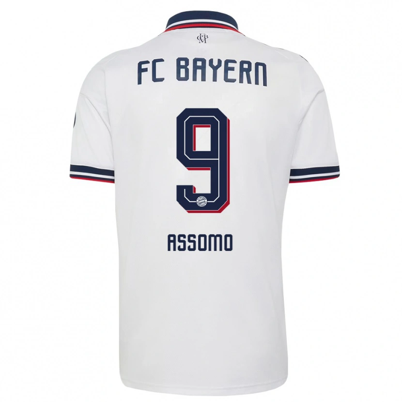 Danxen Dětské Bastian Assomo #9 Šedá Bílá Červená Daleko Hráčské Dresy 2026/27 Dres