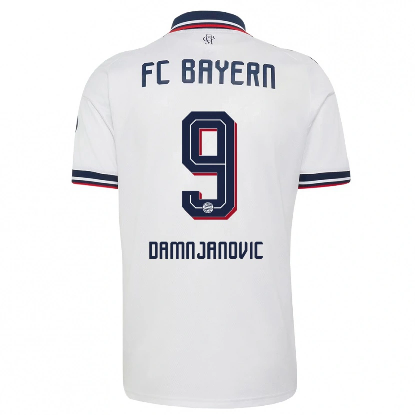 Danxen Dětské Jovana Damnjanovic #9 Šedá Bílá Červená Daleko Hráčské Dresy 2026/27 Dres