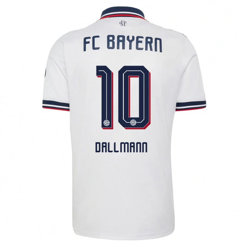 Danxen Dětské Linda Dallmann #10 Šedá Bílá Červená Daleko Hráčské Dresy 2026/27 Dres