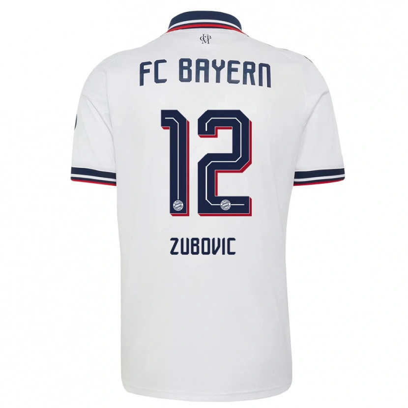 Danxen Dětské Deni Zubovic #12 Šedá Bílá Červená Daleko Hráčské Dresy 2026/27 Dres