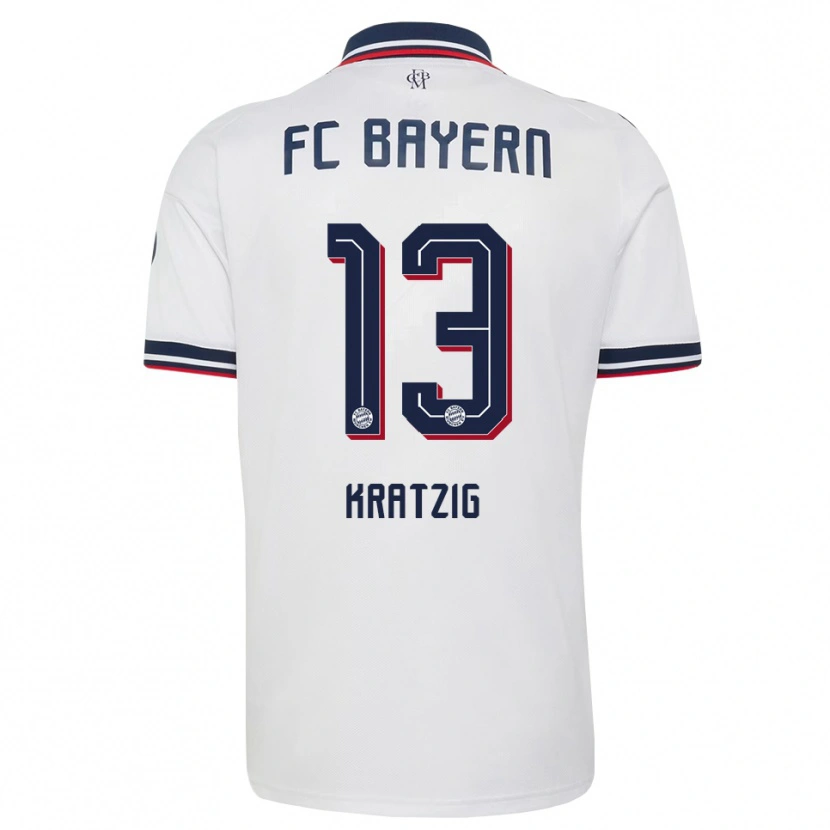 Danxen Dětské Frans Kratzig #13 Šedá Bílá Červená Daleko Hráčské Dresy 2026/27 Dres