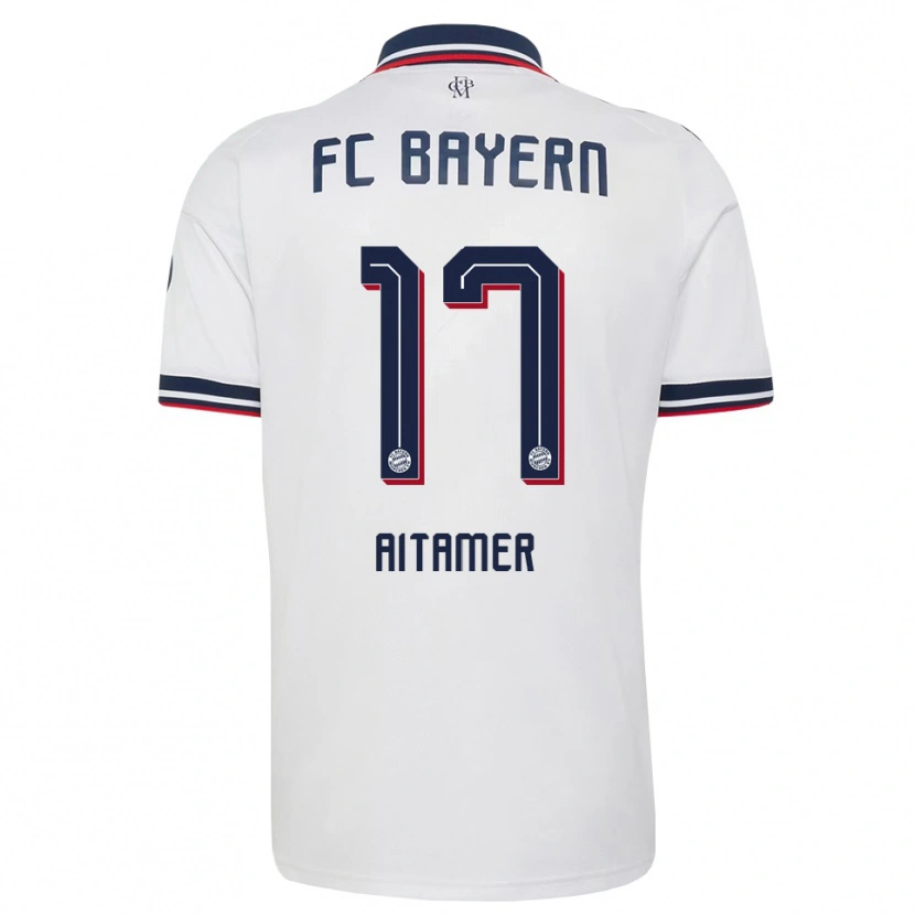 Danxen Dětské Younes Aitamer #17 Šedá Bílá Červená Daleko Hráčské Dresy 2026/27 Dres