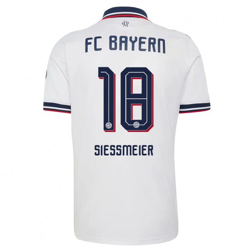 Danxen Dětské Maximilian Sießmeier #18 Šedá Bílá Červená Daleko Hráčské Dresy 2026/27 Dres