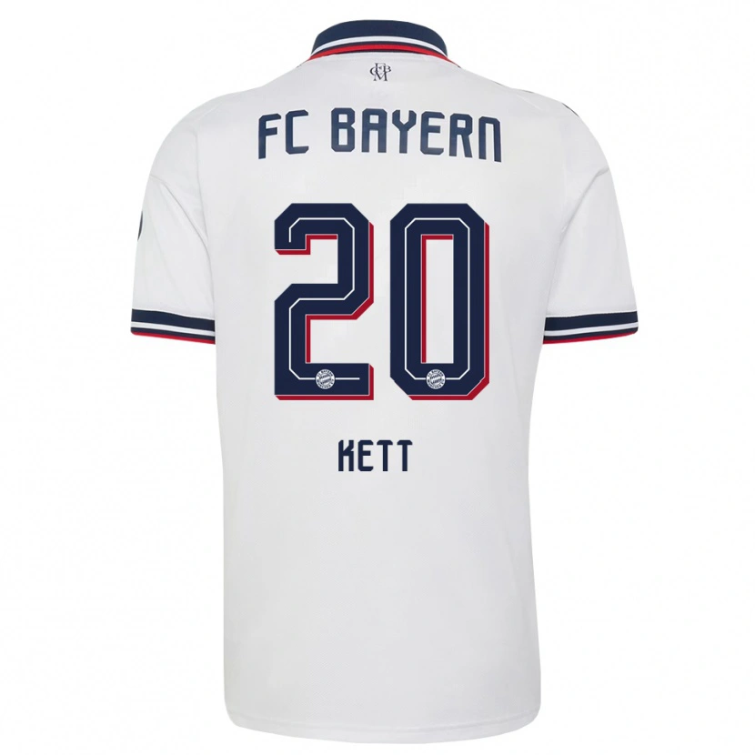 Danxen Dětské Franziska Kett #20 Šedá Bílá Červená Daleko Hráčské Dresy 2026/27 Dres
