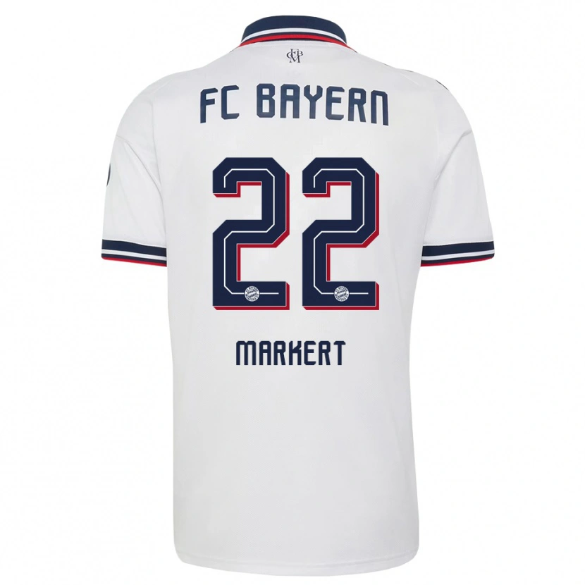 Danxen Dětské Leon Markert #22 Šedá Bílá Červená Daleko Hráčské Dresy 2026/27 Dres
