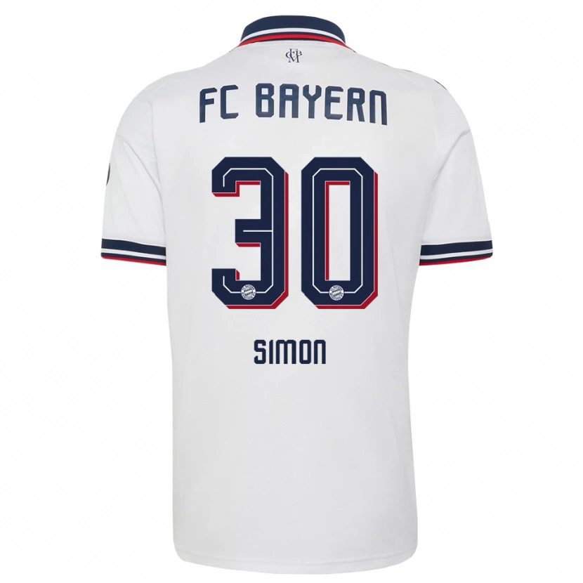 Danxen Dětské Carolin Simon #30 Šedá Bílá Červená Daleko Hráčské Dresy 2026/27 Dres