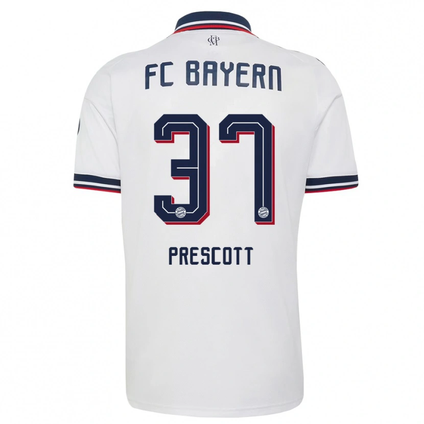 Danxen Dětské Leonard Prescott #37 Šedá Bílá Červená Daleko Hráčské Dresy 2026/27 Dres