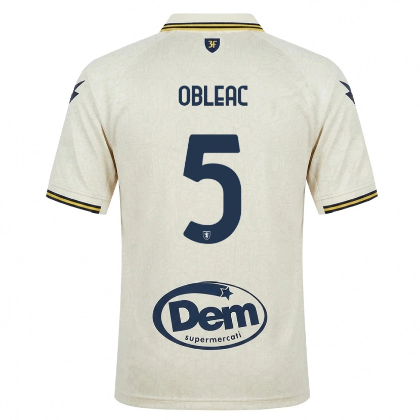 Danxen Dětské Matteo Obleac #5 Oldlace Žlutá Černá Daleko Hráčské Dresy 2026/27 Dres