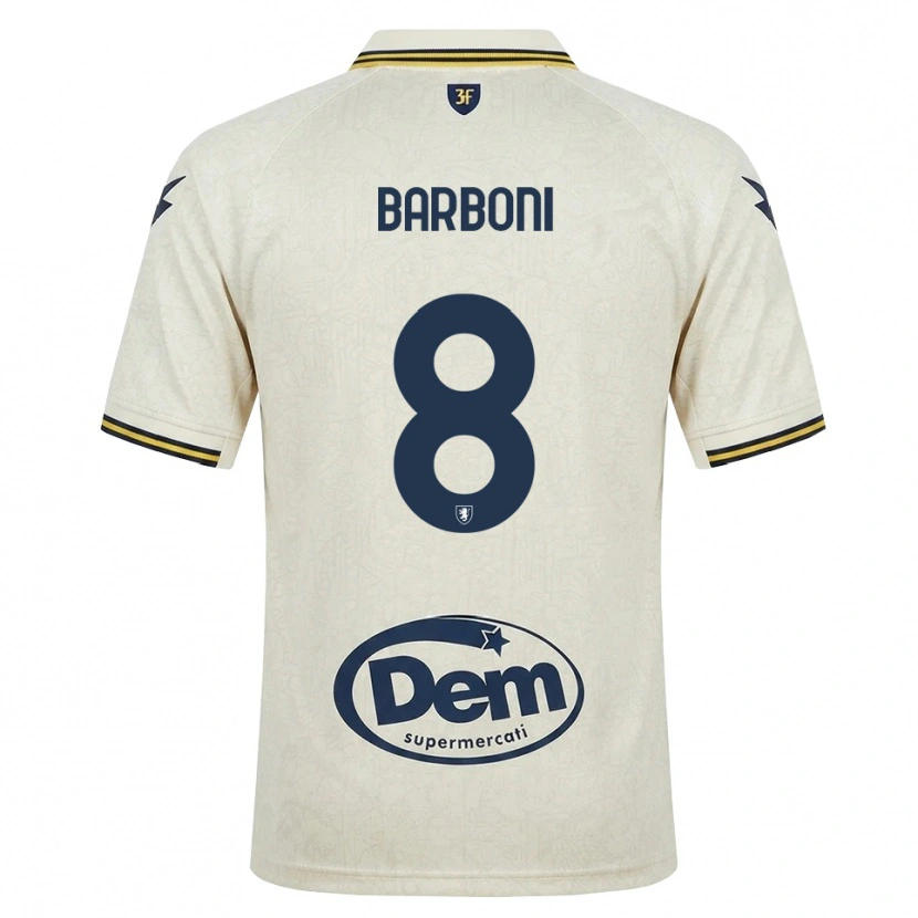 Danxen Dětské David Barboni #8 Oldlace Žlutá Černá Daleko Hráčské Dresy 2026/27 Dres