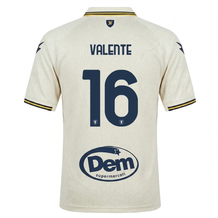 Danxen Dětské Gabriele Valente #16 Oldlace Žlutá Černá Daleko Hráčské Dresy 2026/27 Dres
