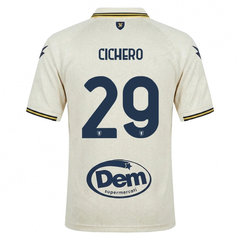 Danxen Dětské Alejandro Cichero #29 Oldlace Žlutá Černá Daleko Hráčské Dresy 2026/27 Dres