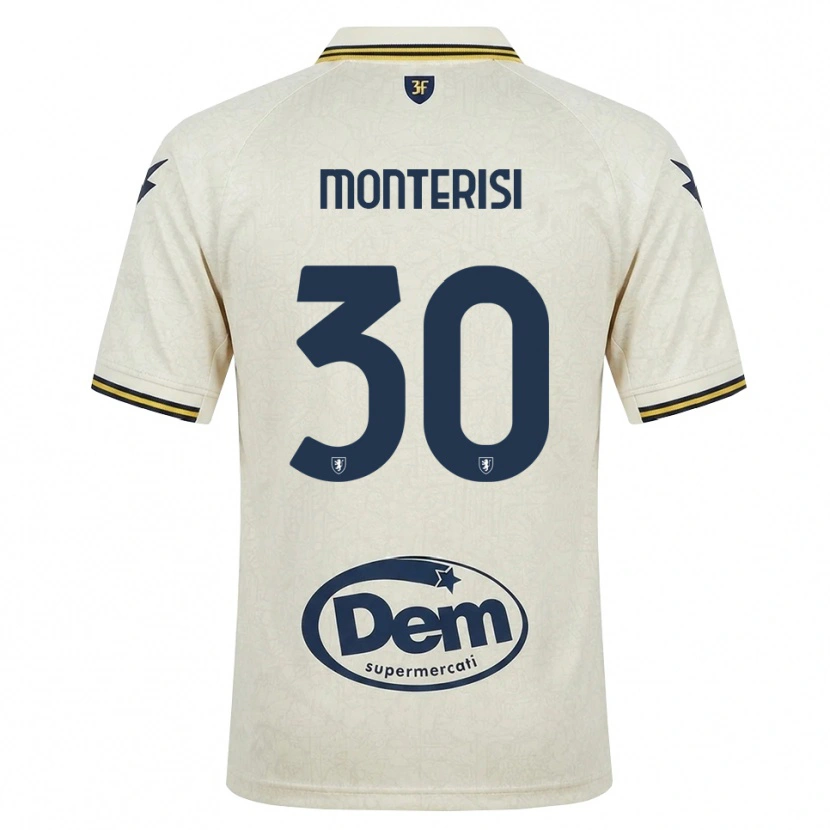 Danxen Dětské Ilario Monterisi #30 Oldlace Žlutá Černá Daleko Hráčské Dresy 2026/27 Dres