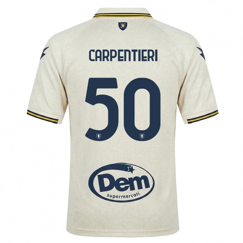Danxen Dětské Christian Carpentieri #50 Oldlace Žlutá Černá Daleko Hráčské Dresy 2026/27 Dres