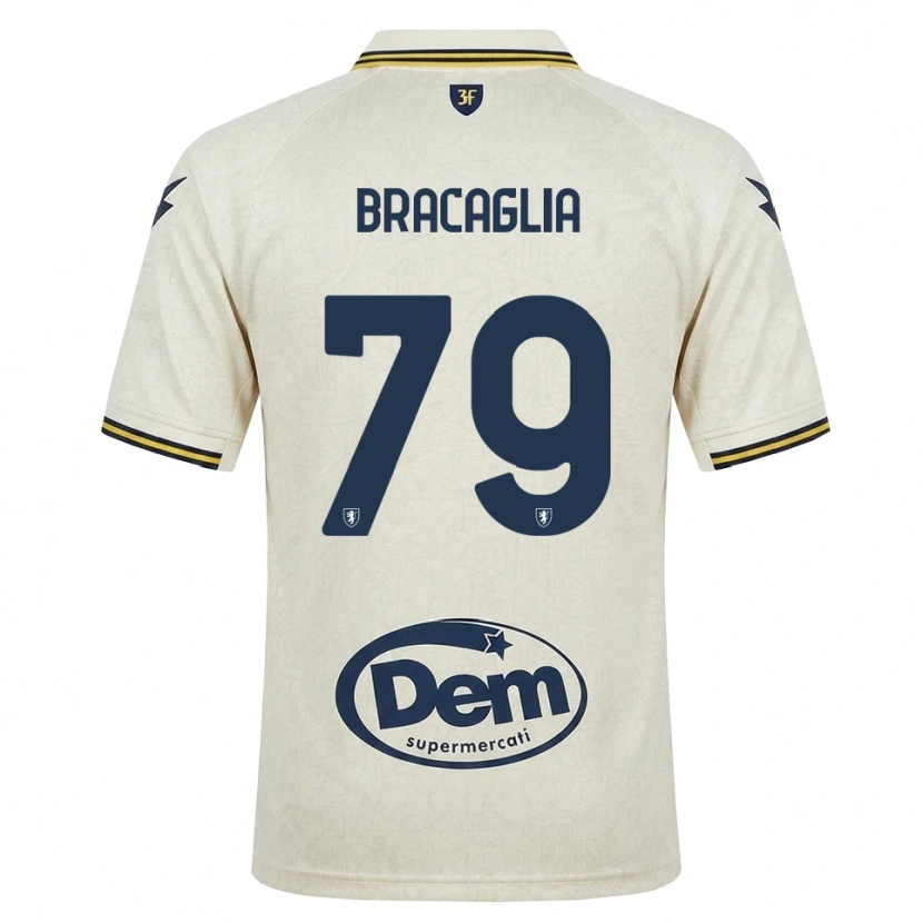Danxen Dětské Gabriele Bracaglia #79 Oldlace Žlutá Černá Daleko Hráčské Dresy 2026/27 Dres
