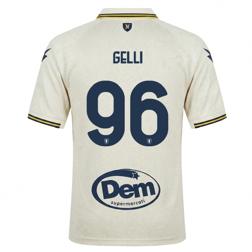 Danxen Dětské Francesco Gelli #96 Oldlace Žlutá Černá Daleko Hráčské Dresy 2026/27 Dres