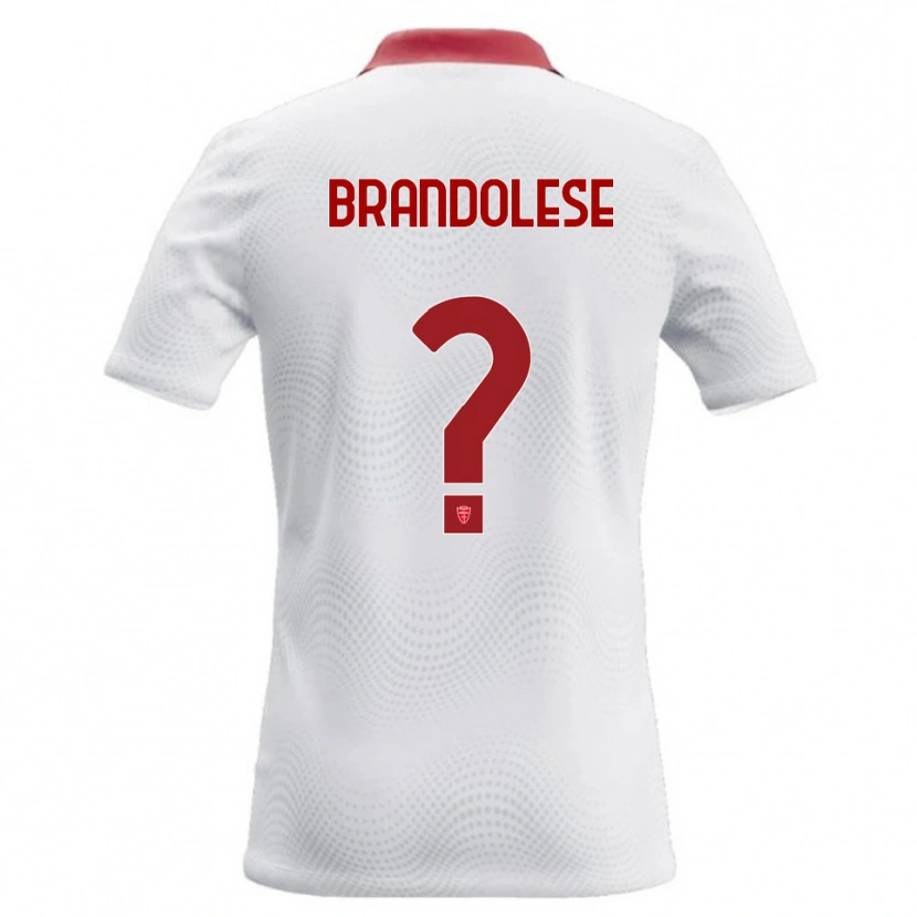 Danxen Dětské Benedetto Brandolese #0 Bílá Červená Daleko Hráčské Dresy 2026/27 Dres