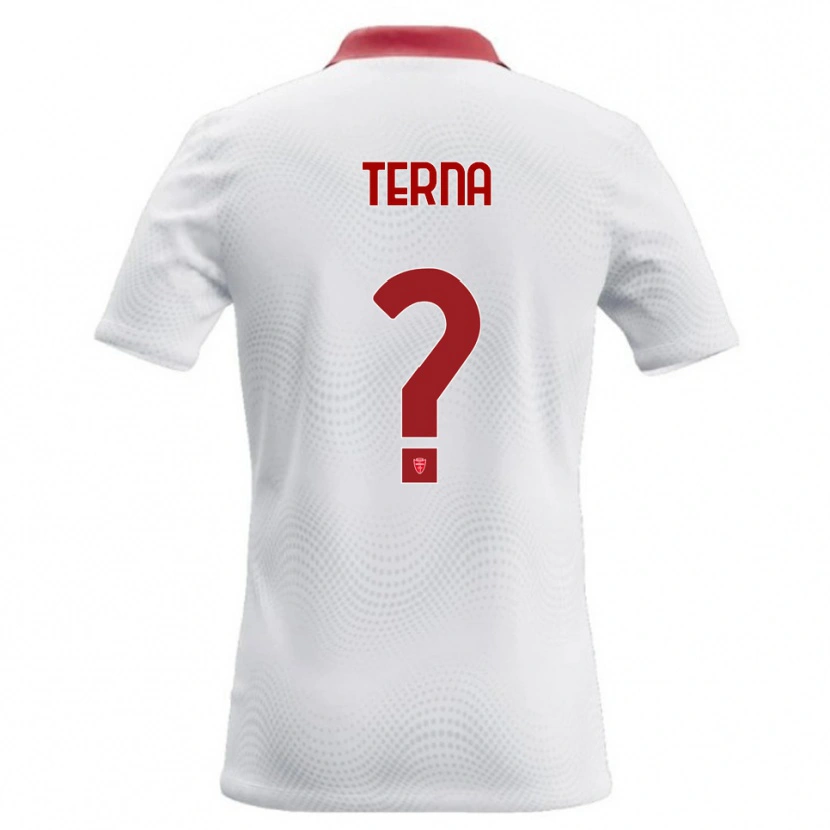 Danxen Dětské Alessandro Terna #0 Bílá Červená Daleko Hráčské Dresy 2026/27 Dres