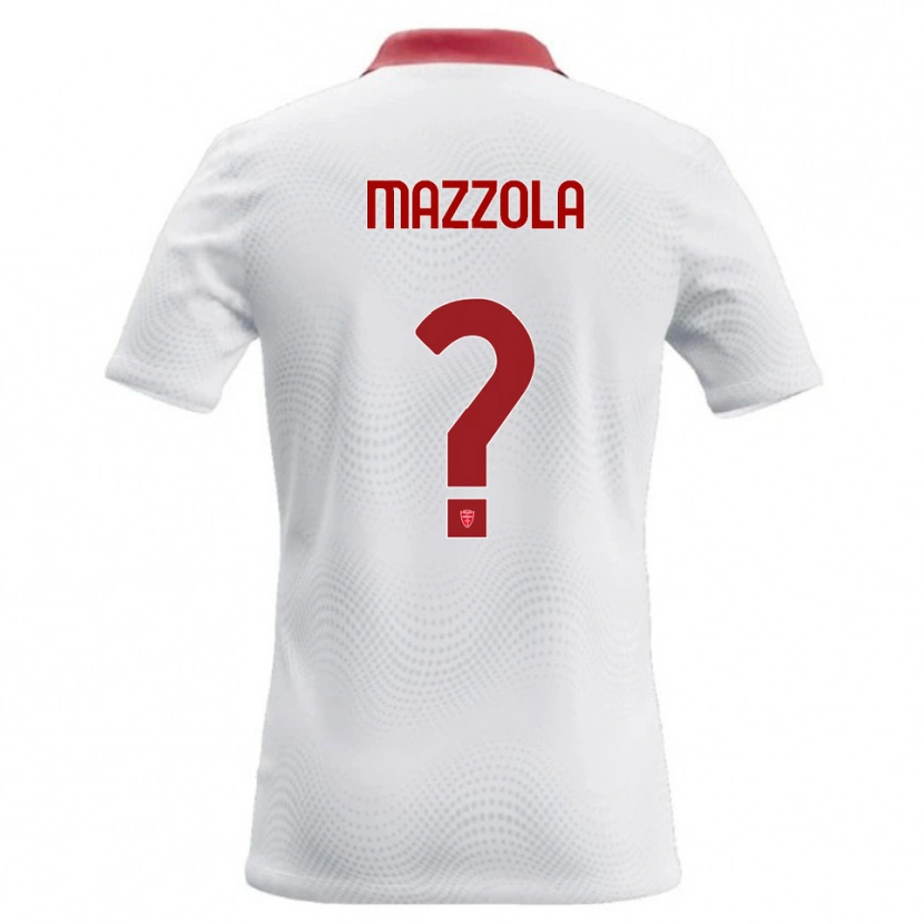 Danxen Dětské Emanuele Mazzola #0 Bílá Červená Daleko Hráčské Dresy 2026/27 Dres
