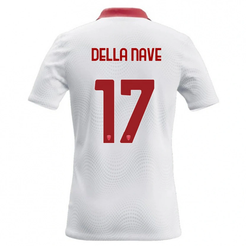 Danxen Dětské Alex Ortolani Della Nave #17 Bílá Červená Daleko Hráčské Dresy 2026/27 Dres