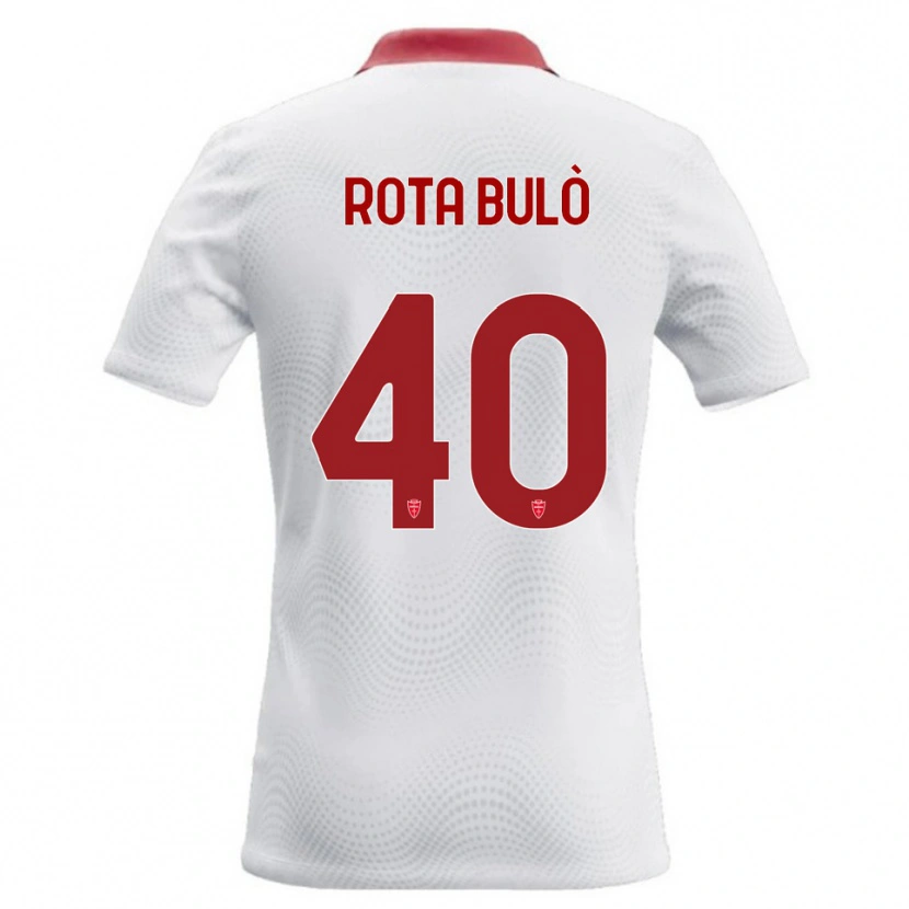 Danxen Dětské Pietro Rota Bulò #40 Bílá Červená Daleko Hráčské Dresy 2026/27 Dres